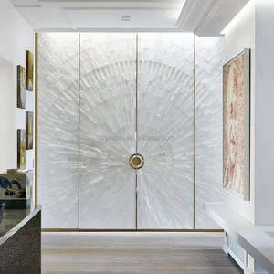 <span class=keywords><strong>Nacre</strong></span> Sélénite Cristal Blanc Gris Stylo Shell Noir Stylo Shell Mosaïque Panneau Incrustation Abalone Mosaïque <span class=keywords><strong>Marqueterie</strong></span> Panneau Mural - Product Image 2