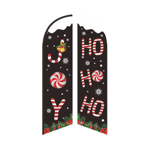 عيد الميلاد حفلة مهرجان 6 قدم 8 قدم 11 قدم 12 قدم 15 قدم ريشة مجموعة علم قاعدة الآن توظيف ترحيب علامة مفتوحة لافتات أعلام ترويجية - Product Image 6