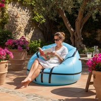 Neues Modernes und Einfaches Design Faulenzer-Sofa Klappbares Outdoor Aufblasbares Sofa-Bett Umweltfreundliches PVC Aufblasbares Sofa-Sitzkissen