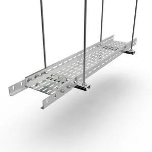 2000mm-3000mm Length Galvanized Steel Cable Tray For Data Entry Server AL Cable Tray With Cover