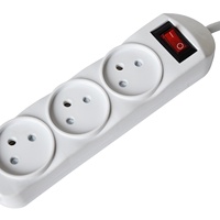 Multi Socket Power Socket Israelite Socket Ways 2P + T 16A 250V ~ avec interrupteur avec protection des enfants