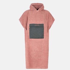 Serviette de plage à capuche en coton éponge personnalisée en gros pour adultes, <span class=keywords><strong>poncho</strong></span> pour le <span class=keywords><strong>surf</strong></span> et la natation - Product Image 5