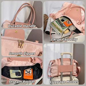 Geringe Mindestbestellmenge Einfarbige Freizeit-Schultertasche aus Wasserdichtem PU-Material, Leichte Sport- und Reisetasche mit Robustem Griff und Diebstahlsicherer Tasche - Product Image 3