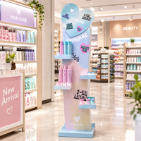 Support d'affichage en carton personnalisé pour la promotion en magasin, présentoir en carton ondulé pour cosmétiques