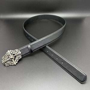 Cinturón Cruzado para Hombre Estilo Punk Hip Hop <span class=keywords><strong>CH</strong></span>, Hebilla de Aleación, Diseño Moderno, 3.5cm de Ancho, Decoración para Jeans - Product Image 5