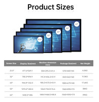 Écran interactif tactile multipoint PCAP pour ordinateur intelligent Windows TouchWo 55 65 75 86 98 pouces, idéal pour les affichages Supermaker