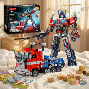 JR MS INDUSTRIES Juego de Bloques de Construcción de Camiones Transformables, Bloques de Robot, 86 Piezas, Juguete Electrónico ABS, Modelo DIY con Temática de Robot para Niños - Product Image 4