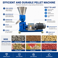 Granulateur à rouleaux électrique pour aliments pour animaux de compagnie et poissons, machine à granulés pour volailles et bétail