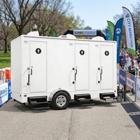 Toilettes mobiles VIP à bas prix, spécifications chinoises, portables, extérieures, avec urinoir, toilettes mobiles sur remorque, van avec roues