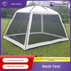 Tente, auvent, gazebo, extérieur, 3C, camping, anti-moustiques, anti-insectes, anti-soleil, anti-pluie, abri d'ombrage, été - Product Image 6
