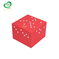 Boîtes à gâteaux carrées rouges personnalisées en gros avec logo imprimé, petites boîtes à gâteaux faites à la main en carton pour gâteaux et desserts