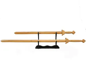 中国双手木剑八卦剑中国木制太极剑