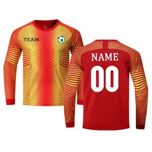 Custom Goalie Jersey Voor Kinderen Jeugd Volwassenen Gepersonaliseerde Keeper Uniform Gewatteerde Keeper Trui Voor Mannen Vrouwen Met Naam Logo - Product Image 2