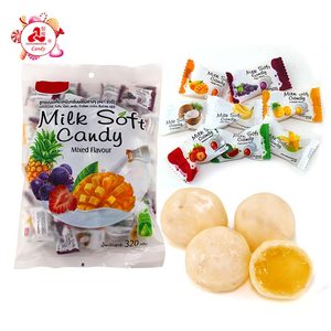 ลูกอมนมกัมมี่รสผลไม้รวม 320 กรัม บรรจุในถุง/ลูกอมนมเคี้ยวหนึบ - Product Image 1