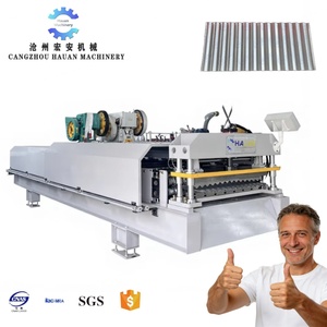 Steel Structure Roof <b>Tile</b> Forming Machine with Gear and Bearing High Strength Material PLC Control - Product Image 1