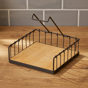 Elegant Portable Metal Napkin Stand Stopper <b>Paper</b> <b>Tissue</b> Holder American Style Home Hotels Table Centerpiece Wholesale Supply BS - Product Image 1