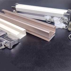 Thanh lịch im lặng cơ khí Rèm theo dõi hệ thống đường sắt phong cách công nghiệp Rèm cong cực theo dõi phụ kiện - Product Image 6