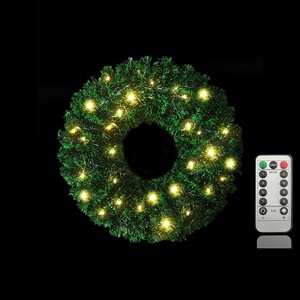 Guirnalda de Luces LED Efecto Pino, 40 LED Blanco Cálido con Control Remoto, Diám. [insertar diámetro here] 45CM - Product Image 1