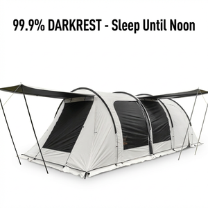 Tente tunnel occultante de luxe pour 6 à 8 personnes, imperméable, coupe-vent, grande tente de camping familiale pour l'Europe et l'Amérique du Nord - Product Image 1