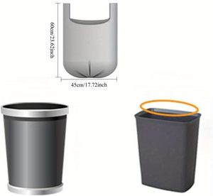 ถุงขยะหนาหัวหม่าเหิงชุน - ป้องกันการรั่วซึม ทนต่อการฉีกขาด โพลีเอทิลีนความแข็งแรงสูง มีลายทาง เหมาะสำหรับใช้ในบ้าน - Product Image 2