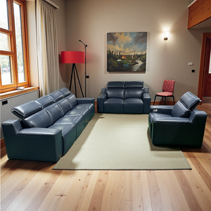 Set di divani reclinabili elettrici in vera pelle di lusso multifunzionale per soggiorno o teatro - Product Image 6