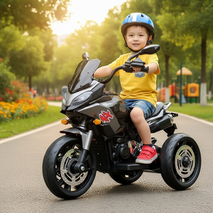 Tricycle électrique pour enfants jouet voiture garçons filles charge <span class=keywords><strong>moto</strong></span> avec télécommande puissance de roue en plastique conçu pour les enfants - Product Image 2