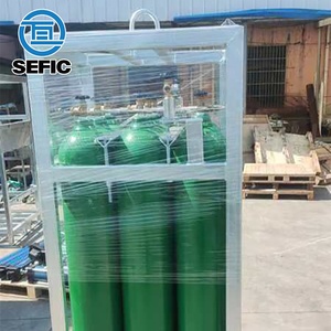 12 đơn vị 50L 200bar oxy Nitơ Xi lanh khí lưu trữ giá - Product Image 2