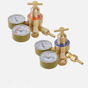 Régulateur d'oxygène et d'acétylène WQ à double manomètre CGA540 CGA200, kit de soudage et de découpe à deux étages, manomètre de pression 2,525 MPa - Product Image 4