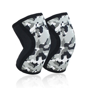 Genouillères de compression 7 mm personnalisables avec logo pour haltérophilie, powerlifting, squats et gym – Vente en gros 2026 - Product Image 1