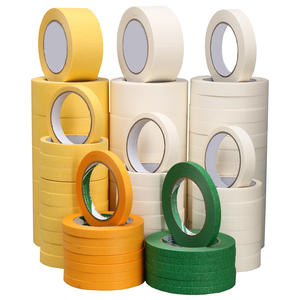 Ruban <span class=keywords><strong>de</strong></span> <span class=keywords><strong>masquage</strong></span> imperméable à une face pour peintres, 1 pouce, adhésif élevé, usage général, papier crépon pour la peinture automobile - Product Image 5