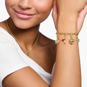 Collar con colgante de cadena suelta básica DIY, de acero inoxidable, color oro 18K, Serie Sol Dorado, con galvanoplastia al vacío, para moda islámica - Product Image 4