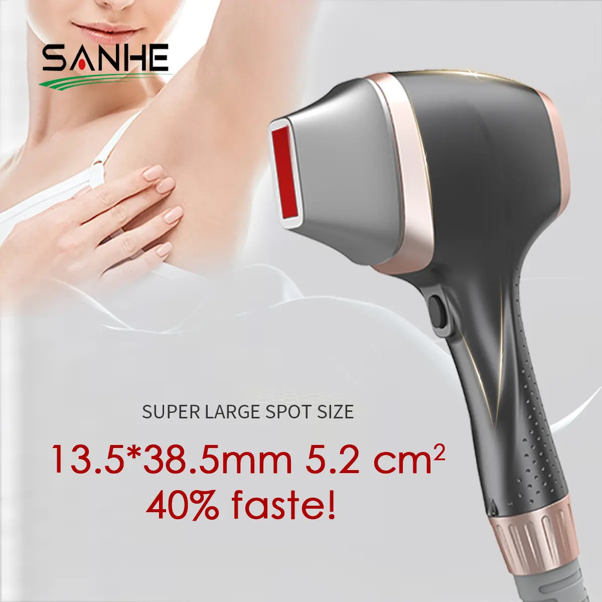 Laser a diodi HIDL-1800W di SANHE 755 808 940 1064nm 4 lunghezze d'onda Laser a diodi con la forte macchina di raffreddamento di depilazione della maniglia