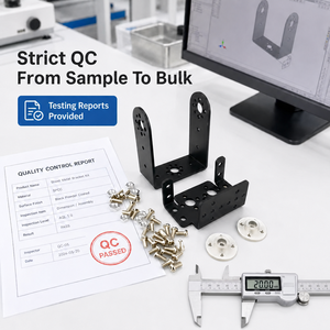 Suporte em L de Chapa Metálica Personalizado TZR com Desenho Baseado, Placa de Montagem de Precisão com Revestimento em Pó Preto, Hardware OEM - Product Image 4