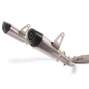 Tuyaux d'échappement de moto système complet pour Kawasaki <span class=keywords><strong>ZX6R</strong></span> 636 en acier inoxydable Performance Racing échappement - Product Image 3