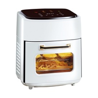 Friteuse à air carrée OEM 15L 1400W sans huile en acier inoxydable multifonction électrique avec écran tactile et protection contre la surchauffe
