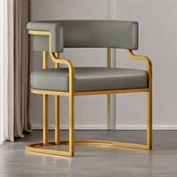 Chaises de salle à manger de luxe léger, chaises de maquillage pour la maison, chaises de réception d'hôtel, bureaux de vente, négociation pour canapés, salons de manucure, dossiers de chaises