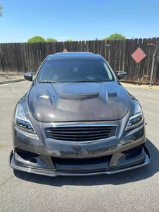 Nouveau kit carrosserie <span class=keywords><strong>Infiniti</strong></span> <span class=keywords><strong>G37</strong></span> en fibre de carbone <span class=keywords><strong>2011</strong></span>+ : pare-chocs avant, ailerons arrière, jupes latérales, diffuseur, crochet de remorquage à visser - Product Image 2