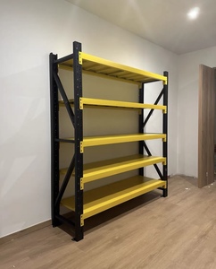Industrial Medium Duty Steel Shelving 4-Layer Rack Corrosion Protection Powder Coating Snap-In Installation 1200mm Height - Product Image 6