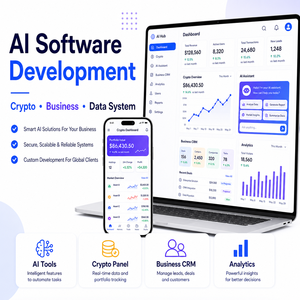 Software de Criptomonedas Personalizado, Desarrollo de Software para Negocios, Desarrollo de Software de IA, Servicios de Desarrollo de Software, Soluciones - Product Image 1
