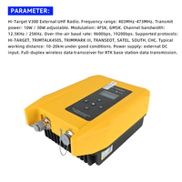 Modem Radio UHF Eksternal Hi-Target V300 Daya Tinggi Jangkauan Jauh Data Link GNSS RTK Peralatan Survei Stasiun Basis AI