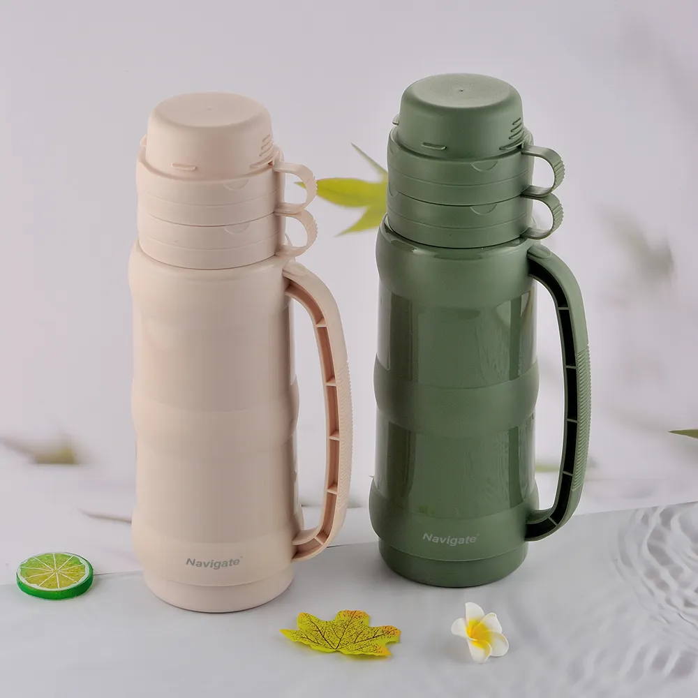 Navigate 1000 ml stainless steel insulated plastic water bottle insulated sports travel kettle