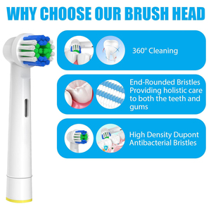 STELLAR New Replacement Battery <b>Powered</b> Electric Tooth <b>Brush</b> Heads Medium Nylon Bristle CE RoHS Certified for Home Use - Product Image 2