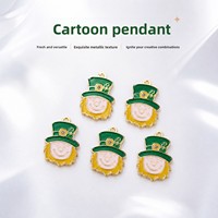 إكسسوارات تعليقات للقلائد والأساور بتصميم وشاح نسائي كرتوني بنمط قطرات الزيت، للتصنيع الذاتي، من سبيكة، للتجارة العابرة للحدود، بيع مباشر من المصنع