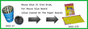 Non toxique métal étain emballage colle clair adhésif souricière <span class=keywords><strong>souris</strong></span> colle plateau <span class=keywords><strong>souris</strong></span> receveur collant adhésif piège Rat <span class=keywords><strong>autocollant</strong></span> - Product Image 4