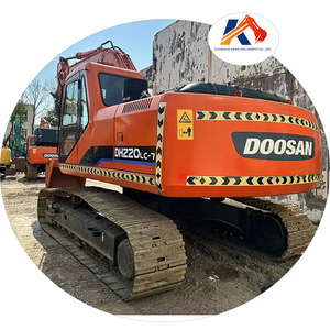 Excavadora de cadenas hidráulica usada DOOSAN DH220LC-7 de 22 toneladas de peso operativo, modelos DH215 DH150 - Product Image 1