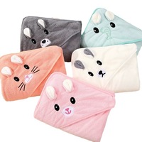 Ultra Soft Cute Cotton Bath Towel for Baby Newborn Swaddle Wrap Eco-Friendly Absorbent Bathroom Use for Girls Boys