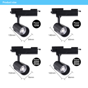 Meilleur éclairage de piste de restaurant nordique commercial 35W 110V Spot dans le plafonnier suspendu Cob Led Track Light - Product Image 5