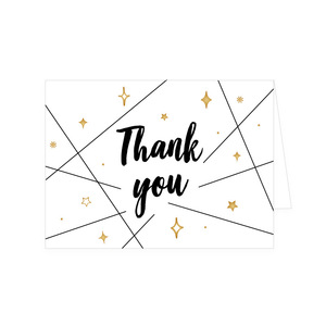 Tarjetas de Felicitación Minimalistas con Impresión Personalizada y Estampado Dorado para el Día de la Madre, Tarjetas de Felicitación de Lujo para Año Nuevo con Mejores Deseos - Product Image 3