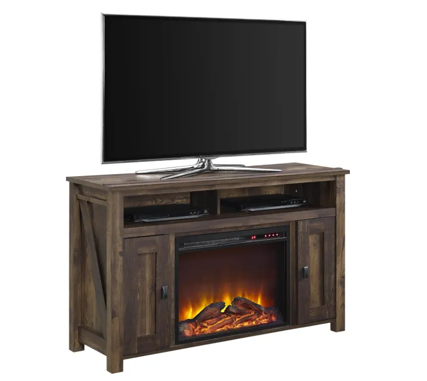 Modern design simple living room bedroom furniture fire place tv stand fireplace electric industrial tv stands cabine
