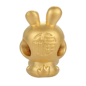 High-End Luxury Beaded Rabbit Bracelet Carved Gold Charm Creative Beaded Accessories for Pan Fit <b>Jewelry</b> <b>Findings</b> <b>Components</b> - Product Image 3